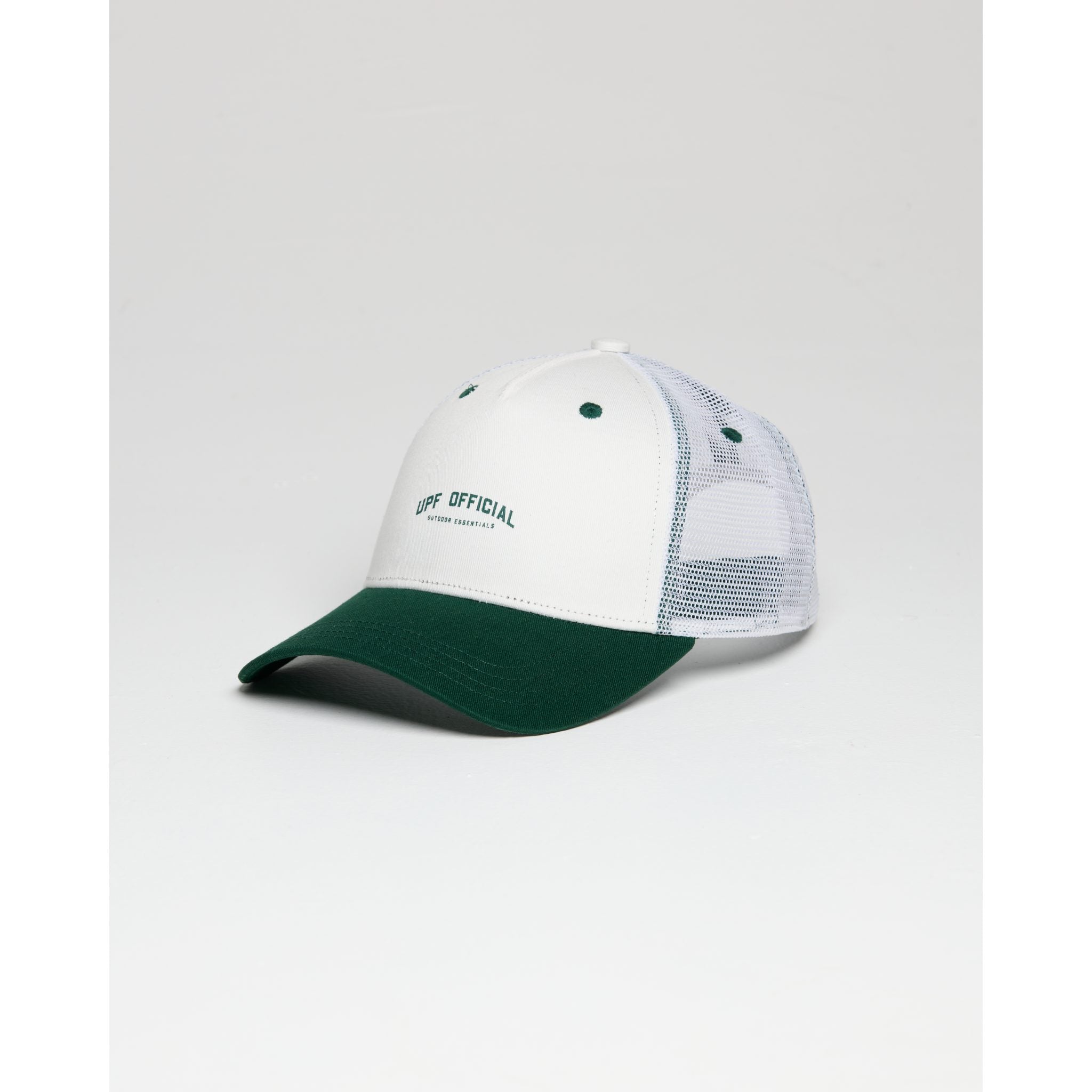 cap showing mesh back of Essential Mesh Cap, Adjustable snapback with mesh panel